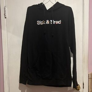ASSC Black 'Sick & Tired' Graphic Hoodie